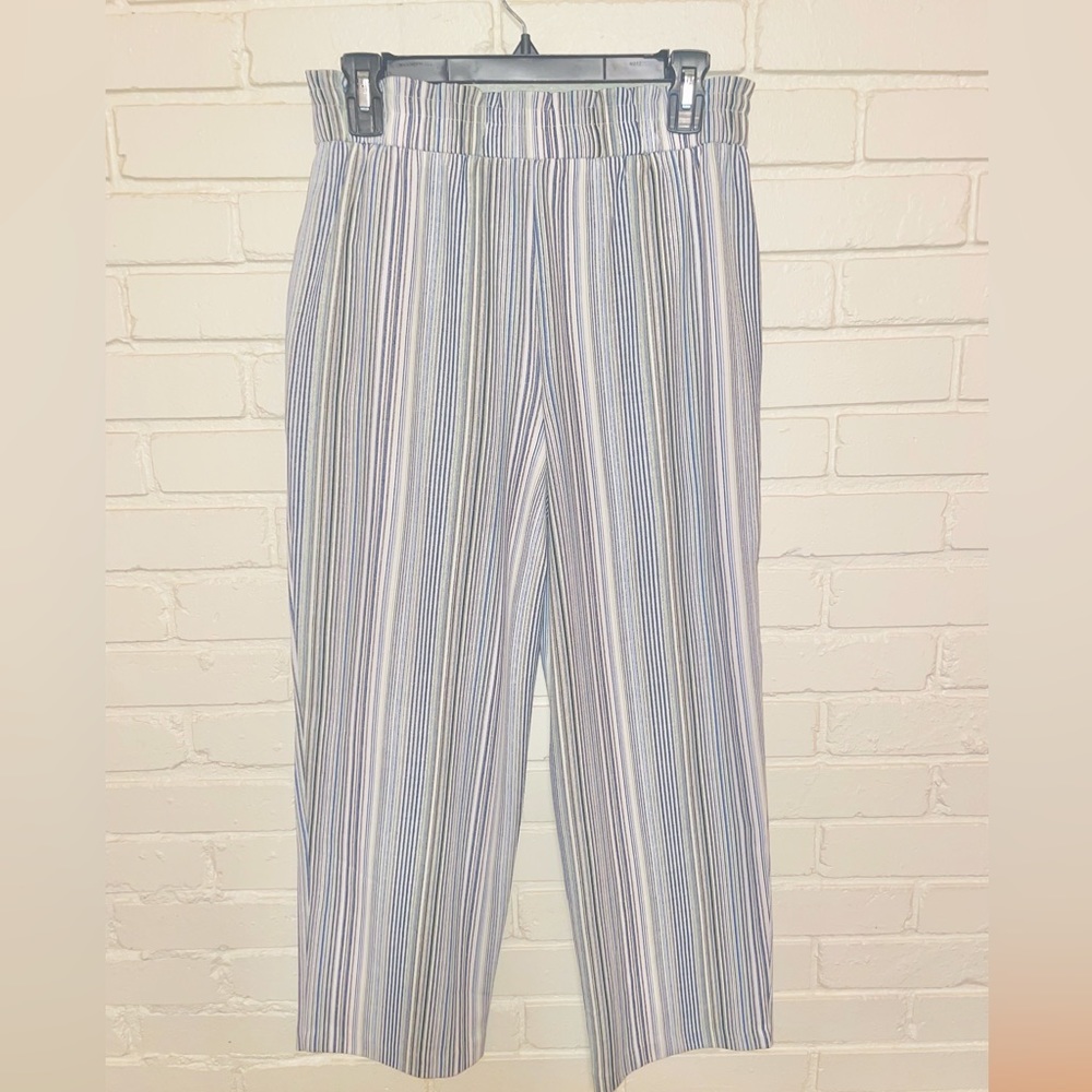 Cato High Rise white, blue, brown, and black pants -Size Small- Never Worn - Picture 2 of 4